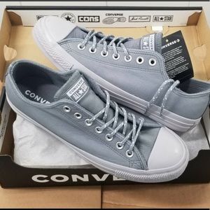 Converse Cool Grey Leather Thermal Lined Sneakers